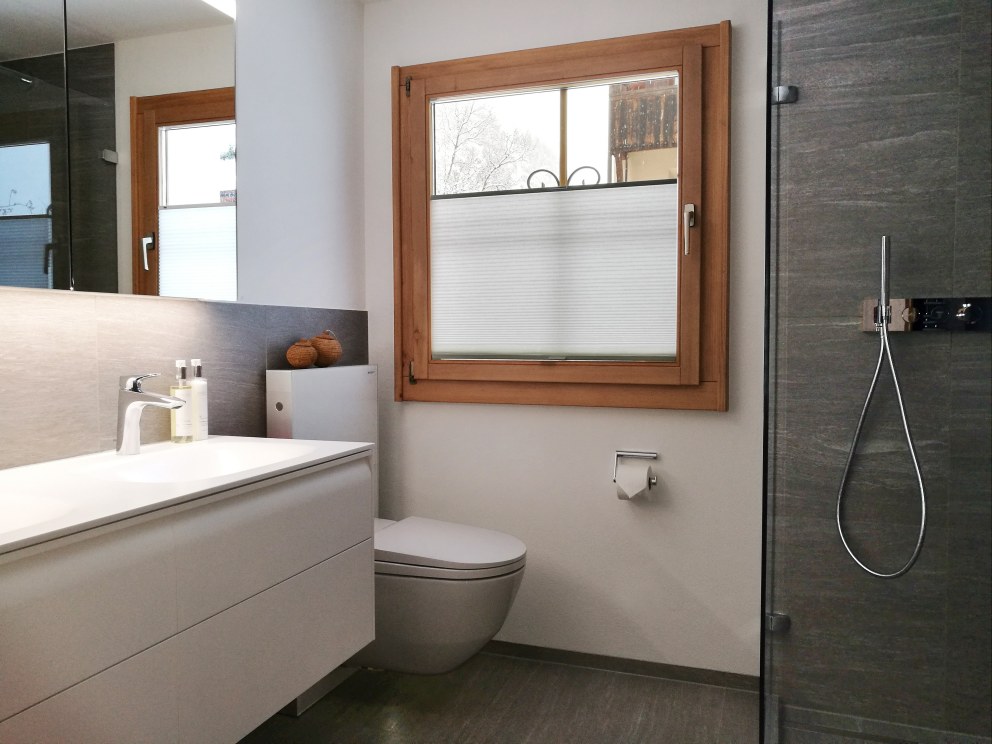 Contemporary Swiss Chalet | Family Bathroom | Interior Designers